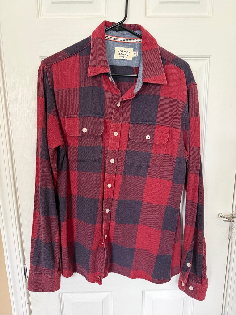The Normal Brand Red and Black Buffalo Check Button-Up Shirt